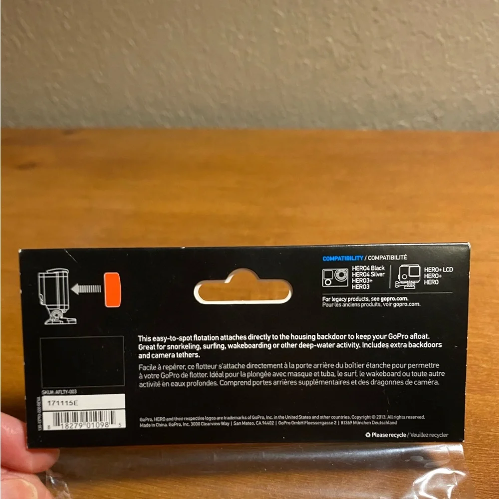 GoPro Floaty Backdoor. Compatible With Hero 3 & 4. New In Unopened Package.